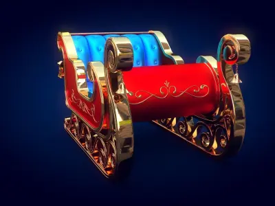 Christmas Sleigh 3D model