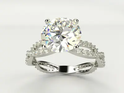 Ring 5544 - Engagement 3D print model