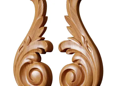 Molding Decor  Low-poly 3D model