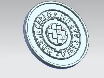 Monte carlo momo steerering wheel hub plate  3D model