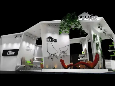 Exhibition - Area -10X13-3DMAX2009-01 3D model