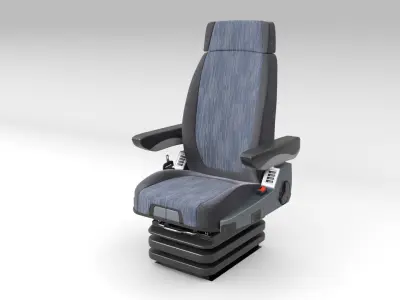 General Truck and Bus Driver Seat 3D model