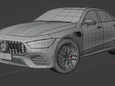 2019 Mercedes GT63s 3D model