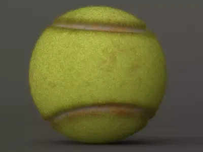 Tennis Ball  Low-poly 3D model