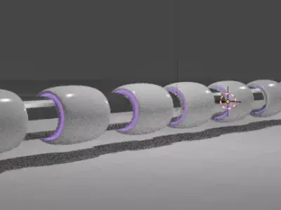Sci fi Snake  Low-poly 3D model