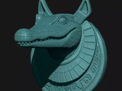 alligator 3D print model