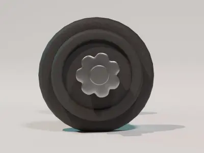 dumbell dumbbell Low-poly 3D model