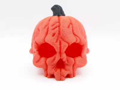 Pumpkin Skull - V2 - Hollowed 3D print model