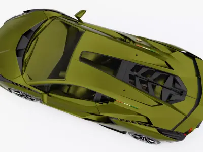 Lamborghini Sian Low-poly 3D model