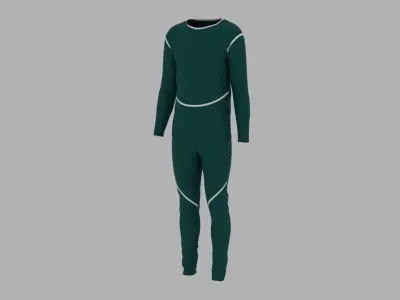 Sport Suit Low-poly 3D model