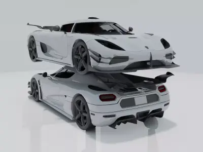 Koenigsegg Agera R  Low-poly 3D model