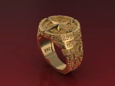 NEO MAN RING SPECIAL SERIES7 COMPASS 3D print model