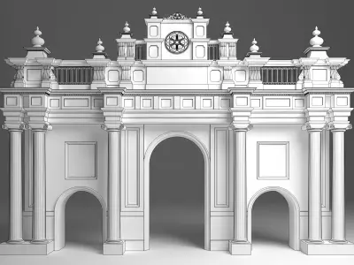 Roman Entry Gate 3D model