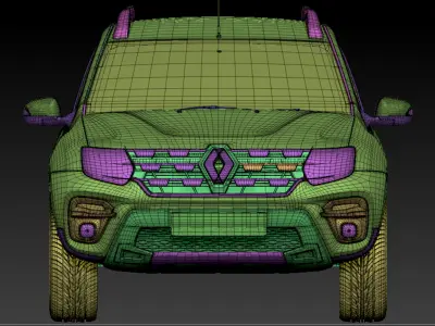 Renault Duster New Model 2022 Low-poly 3D model