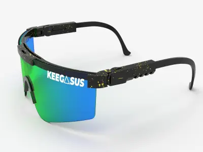 Pit Viper sport glasses  3D model