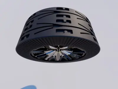 car tire wheel drive Low-poly 3D model