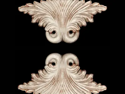 Classic carved 049 3D model