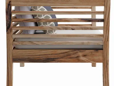 Attitude Exotic armchair Low-poly 3D model