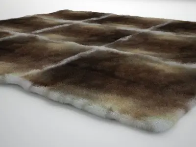 Deerskin Rug 3D model