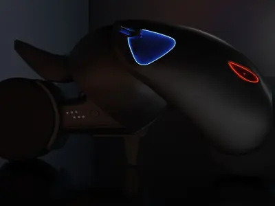 SciFi Moto 3D model