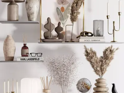 decorative set 2 3D model purchase