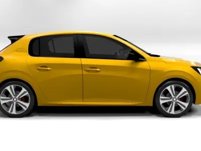 PEUGEOT 208 2020 Low-poly 3D model