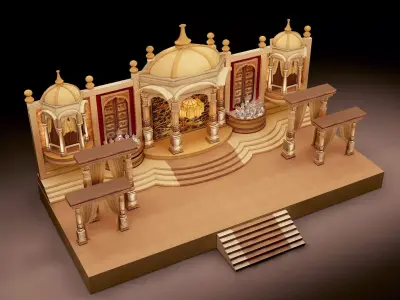 Indian Stage 3D model