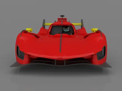 Ferrari 499P Le Mans Hypercar 2023 Ready to Print STL Files 3D print model