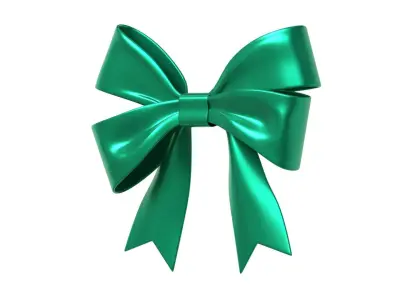 Christmas Bow Ribbon 93 Low-poly 3D model