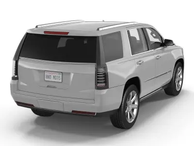 Generic SUV 2 Rigged 3D model