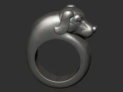 dog ring 3D print model