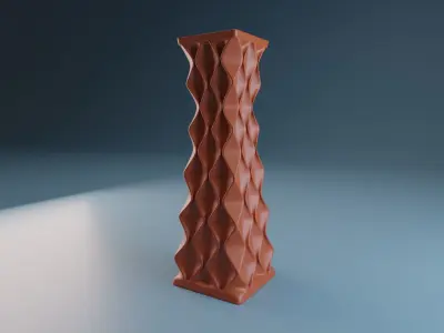 Vase math rhombus 3D print model