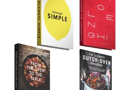 092 Decorative books set 14 Kitchen and Cooking 01 3D model