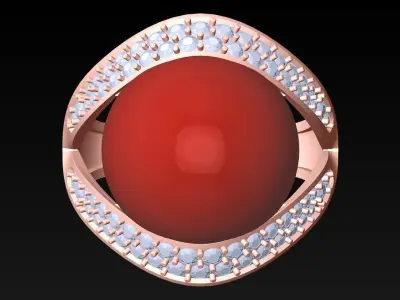 Stone Ring  - GN232 3D print model