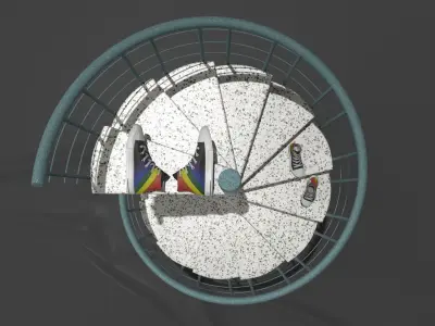 Shoes Converse Color LGBT  Low-poly 3D model