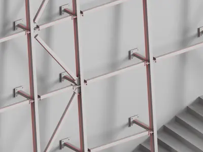 Facade Low-poly 3D model