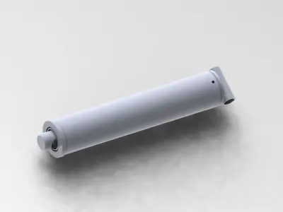 Hydraulic Cylinder Model - High-Detail SolidWorks Design 3D model