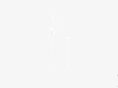 Shower - Rail - Luxury - Sleek - Extended Low-poly 3D model