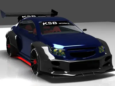 modifycar1 mercedes benz ksb car 3D model