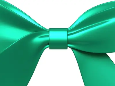 Christmas Bow Ribbon 81 Low-poly 3D model