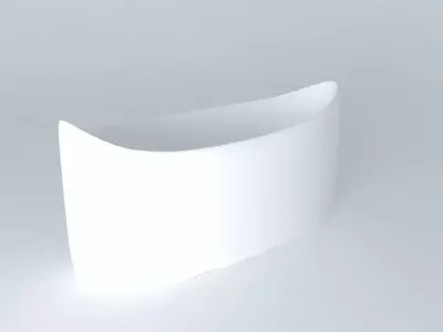 bowl curved bathtub Free 3D model