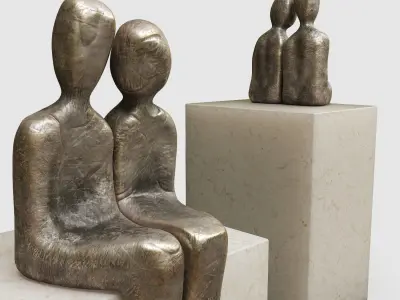 Lovers Figurine 3D model