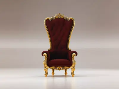 King Armchair 3D model