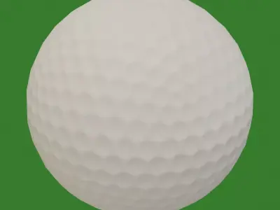 Golf ball Low-poly 3D model buy