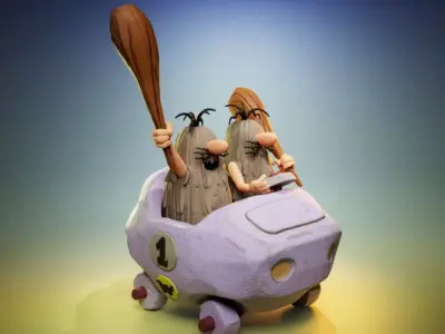 The Slag Brothers - The Wacky Races 3D print model