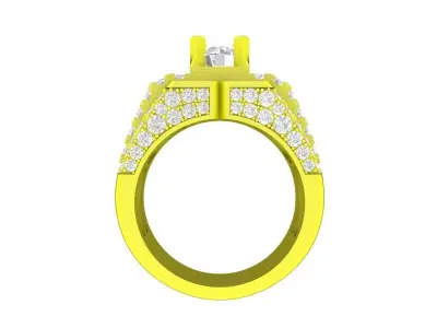 A7448 Korean Style Luxury Fashion Diamond Men Ring 3D Model 3D print model