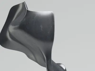 Garden sculpture Helaine blumenfeld flight 3D model