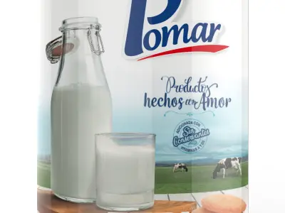 LATA DE LECHE EL POMAR 3D model