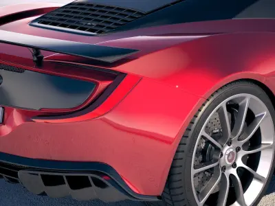 Generic Supercar v3 2018 3D model