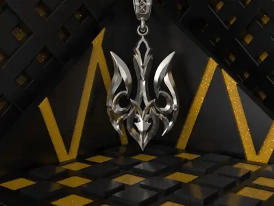 Ukrainian Trident 3D print model